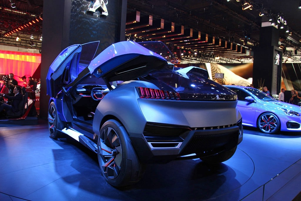 Peugeot Quartz Crossover Hybrid Concept IAA 2015 Back