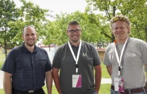 Team Sebastian Weis (Mit-Geschäftsführer von Piper Weis Morell Partner), Markus Brandl (Konzernbereich Unternehmenskommunikation Veranstaltungsprojekte, Flughafen München) und Rolf Klingenschmidt (Leiter Public Affairs, Flughafen München)