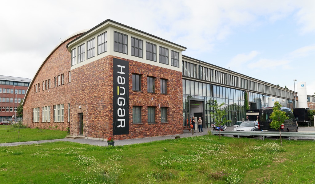 Gebäude des Studio Hangar Berlin