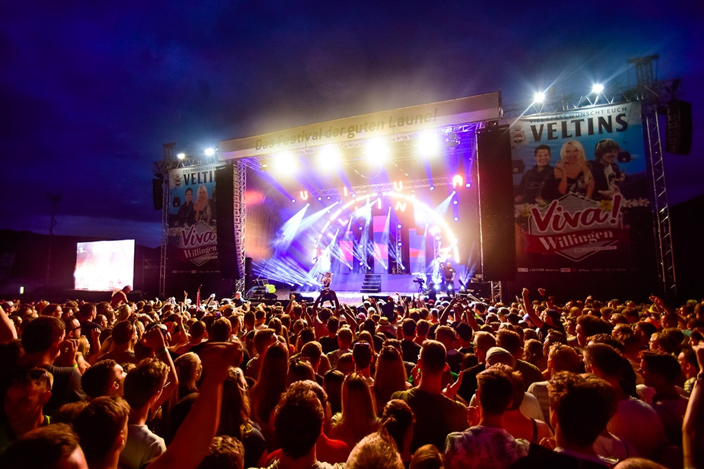 Blick auf die Bühne des Festivals Viva Willingen