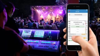 GigPlaner-Software im Einsatz am Smartphone