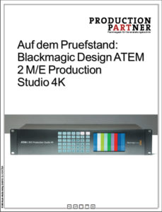 Produkt: Blackmagic Design ATEM 2 M/E Production Studio 4K