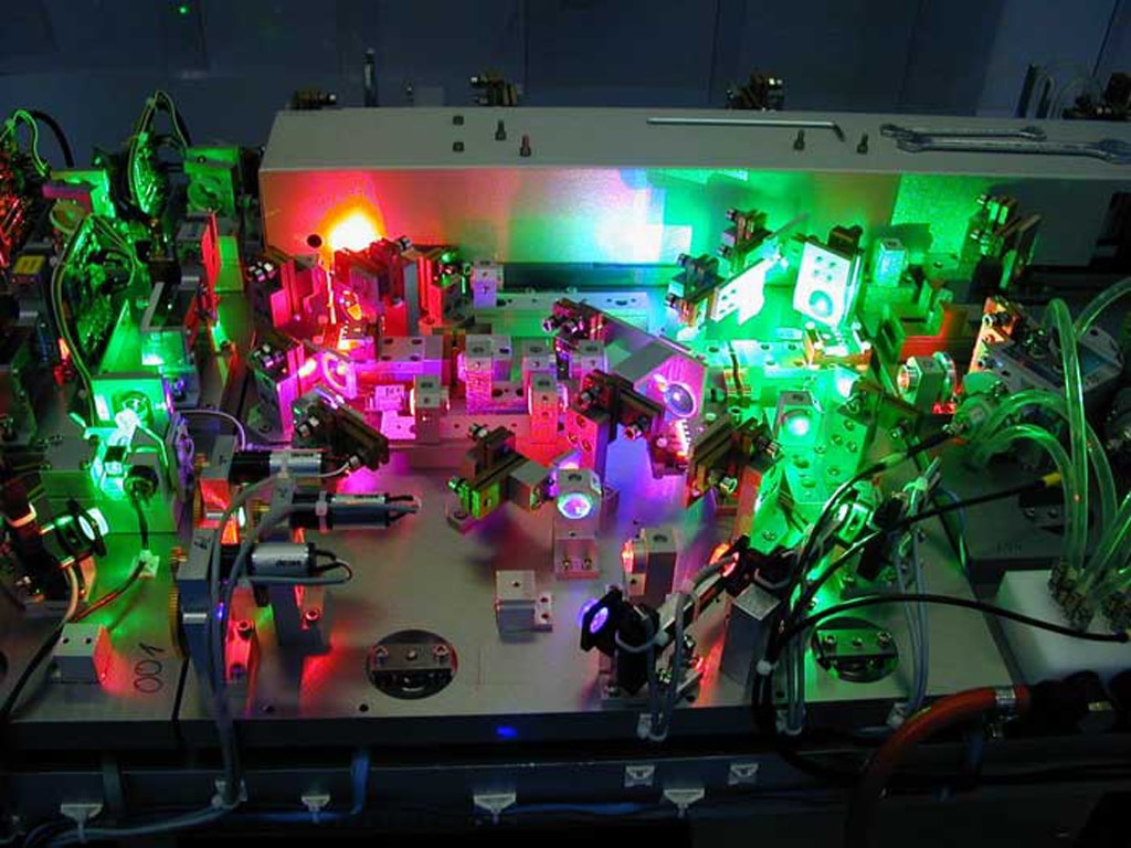 Innenleben des Schneider RGB-Laserprojektors
