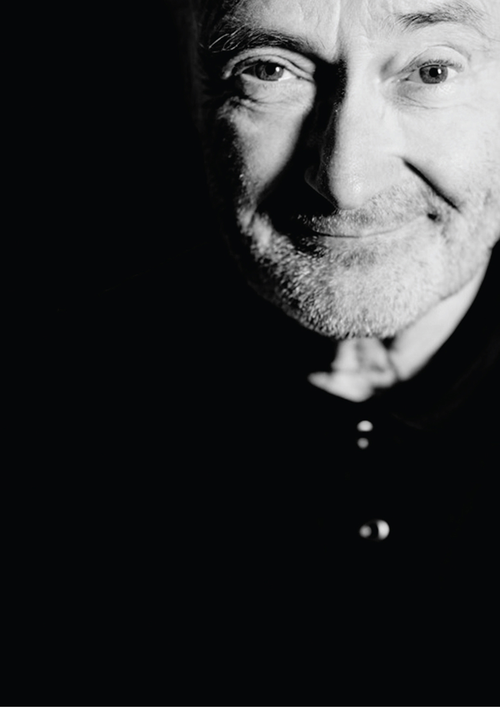 Pressefoto Phil Collins schwarz-weiß