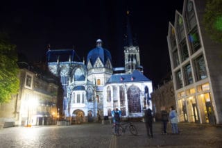 Projection Mapping am Aachener Dom