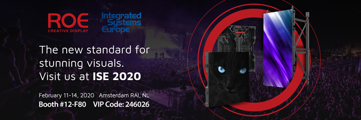 ROE Visual auf der ISE 2020