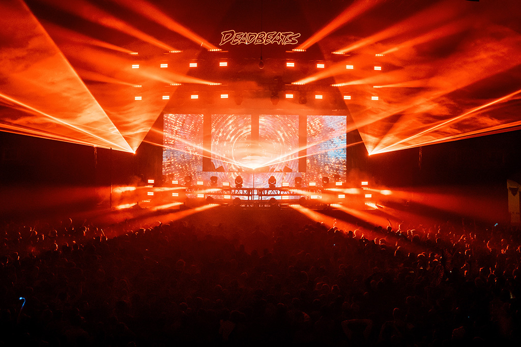 Lichttechnik bei Zeds Dead auf der DeadBeats-Tour