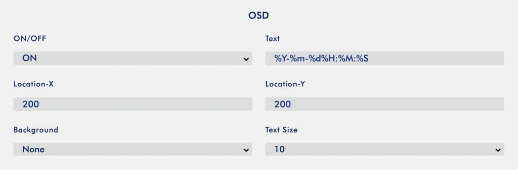 OSD Datavideo NVS-33