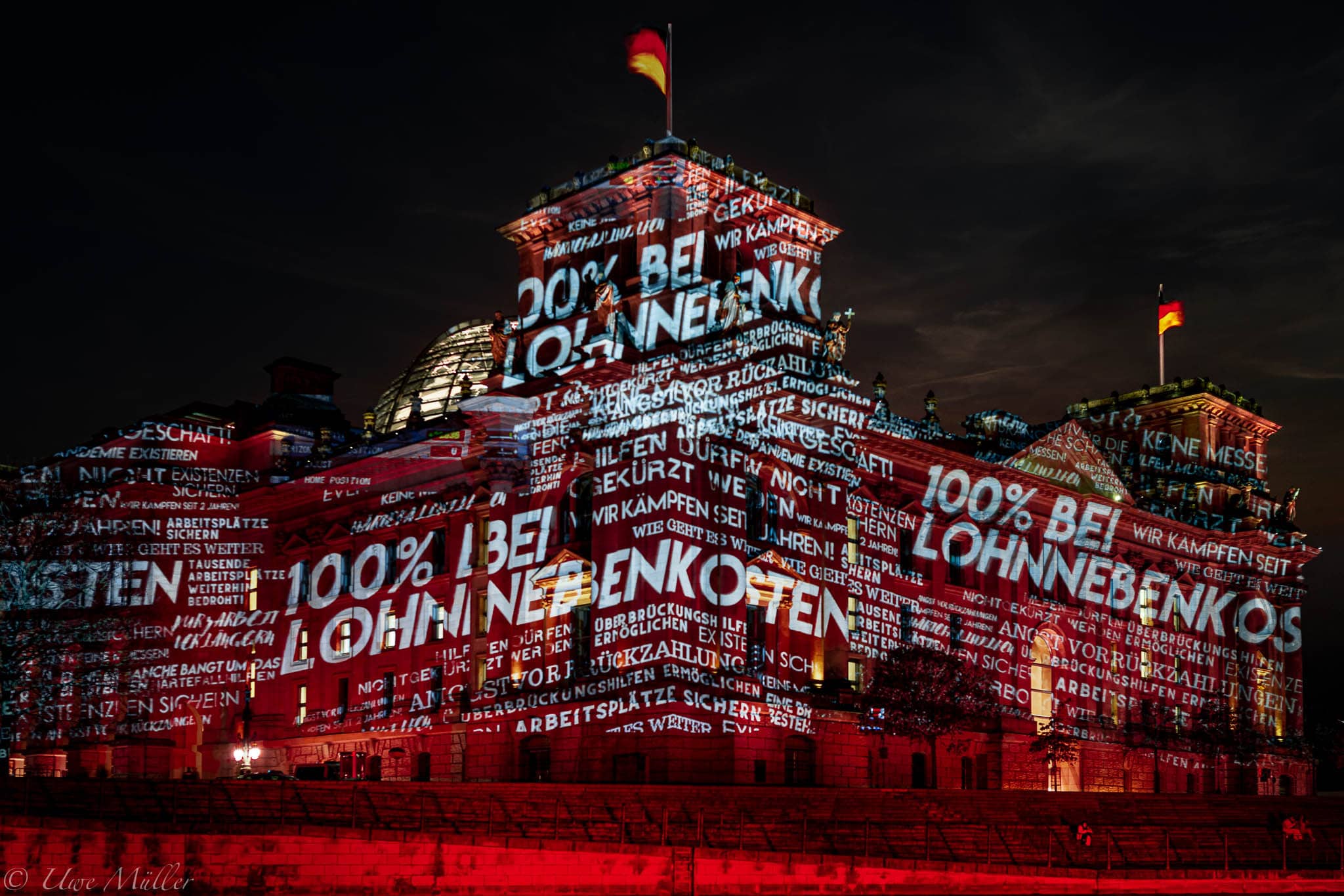 Reichstag Projektion Forderung