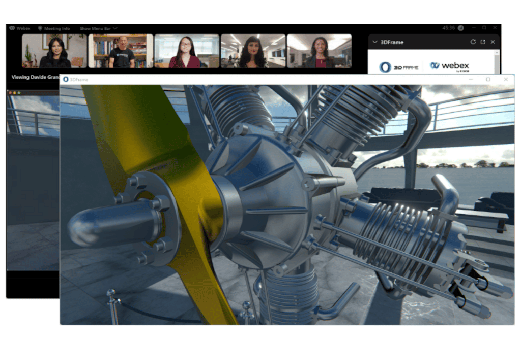 Cisco Webex 3D-Umgebung im Meeting