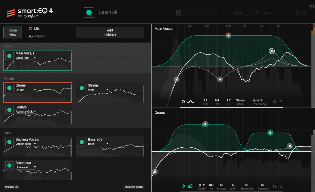 Sonible smart:EQ 4, Screenshot