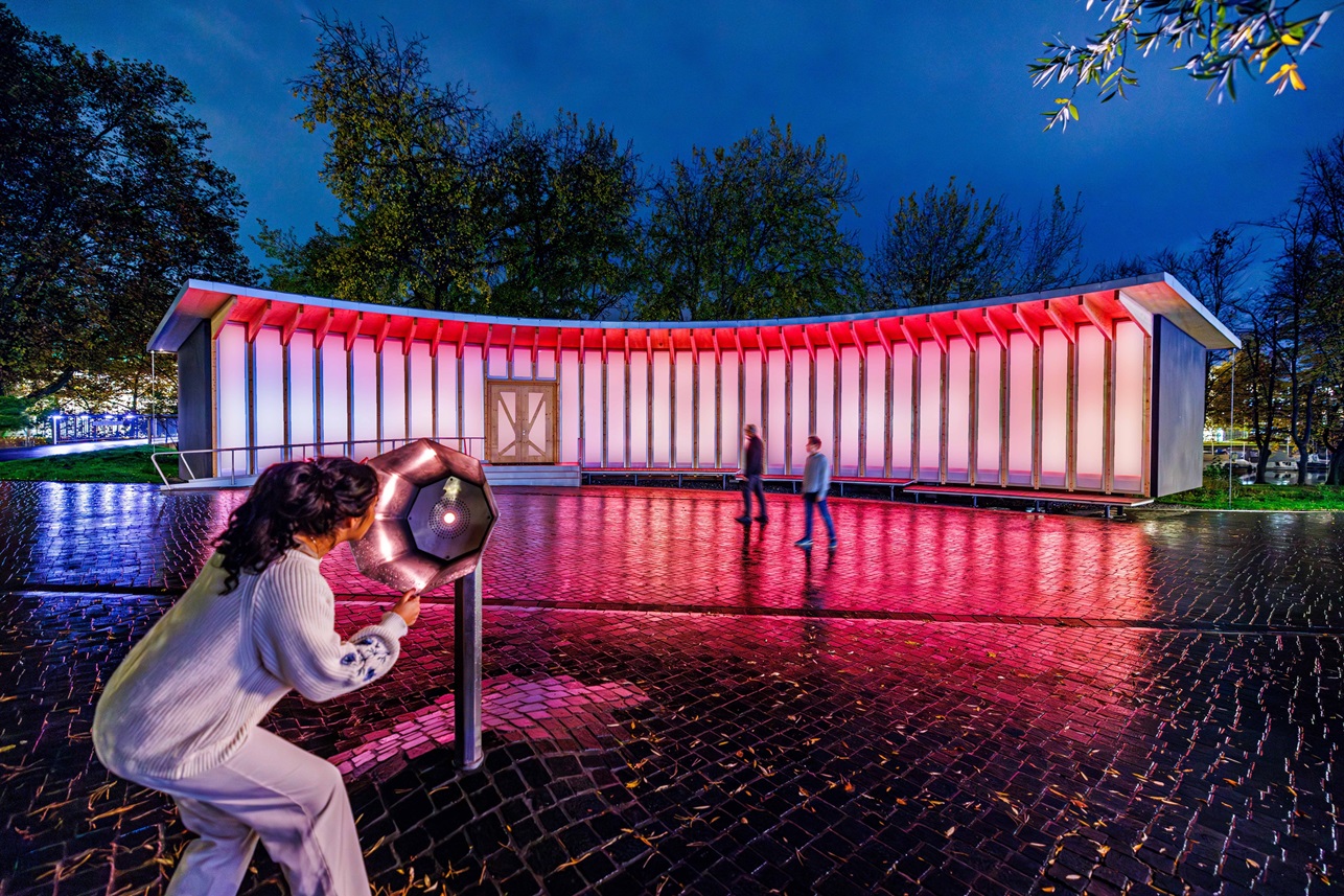 Lichtinstallation Echo gewinnt Deutschen Lichtdesign-Preis