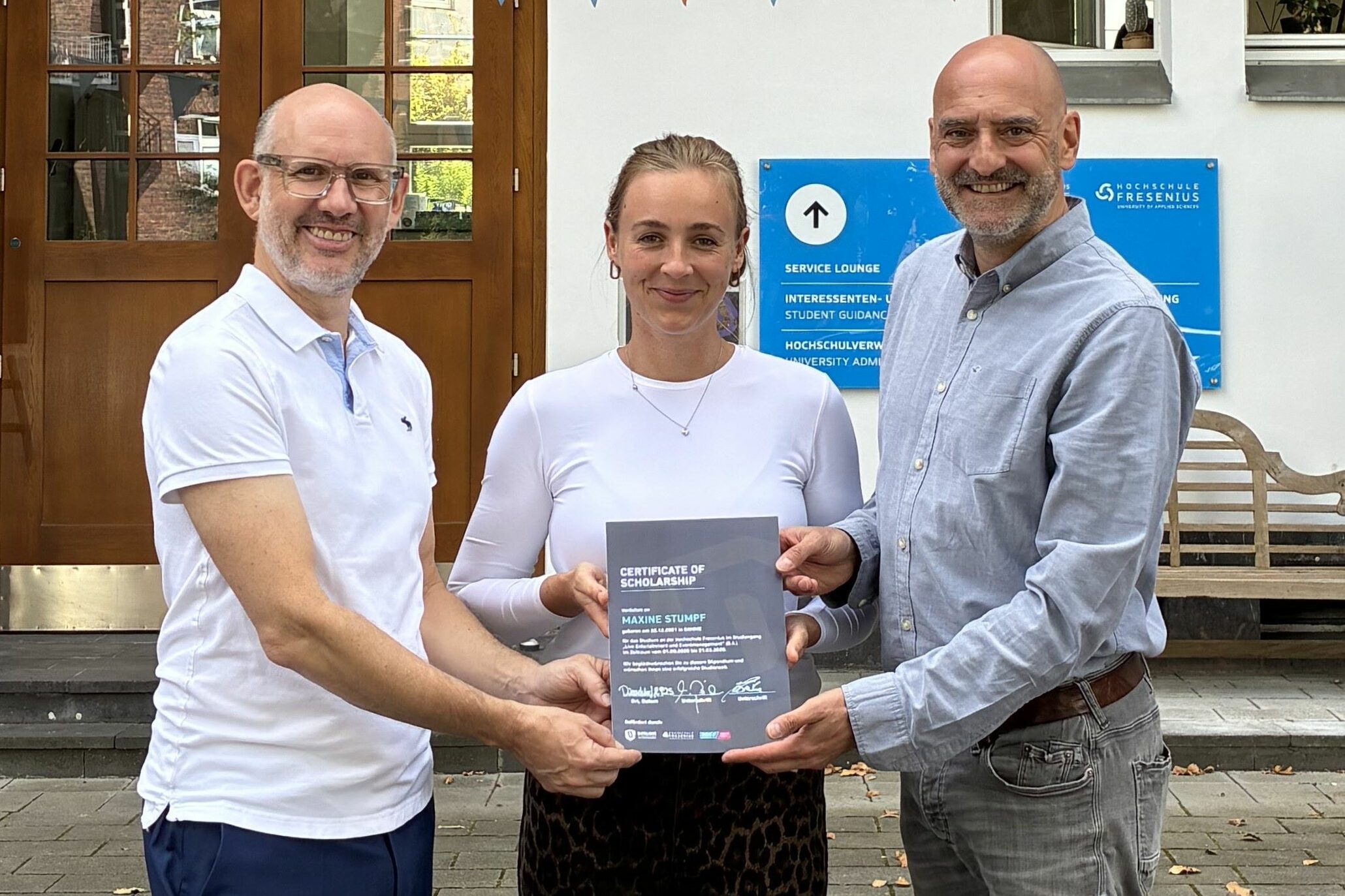 V.l.n.r.: Michael Brill (CEO D.LIVE), Lilian Petersen (Projektleiterin D.COLLEGE), Johannes Everke (Geschäftsführer BDKV)