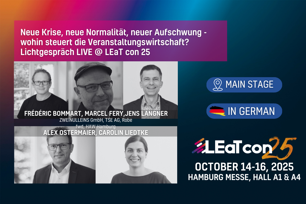 Frédéric Bommart, Geschäftsführer II0I GmbH und Vorstand im VLLV e.V., Alexander Ostermaier, Geschäftsführer der Bundesvereinigung Veranstaltungswirtschaft e. V., Marcel Fery, Vorstand TSE AG