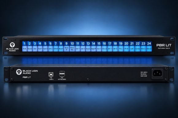 Black Lion Audio PBR LIT macht Patchfeld-Labels digital